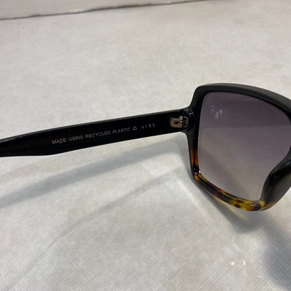 AIRE Fortuna Square Sunglasses Tort Splice Black Gradient - Picture 6 of 11